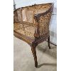 Image 2 : CANED WALNUT SETTEE - CIRCA 1800's