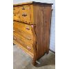 Image 4 : PINE BONNET CHEST OF DRAWERS W/ MUSTACHE PULLS 