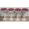 Image 1 : LOT OF 4 - VINTAGE DINER STOOLS 