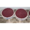 Image 3 : LOT OF 4 - VINTAGE DINER STOOLS 