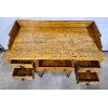 Image 3 : PINE 5-DRAWER WRITING DESK 