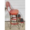 Image 2 : VINTAGE RED STEP STOOL CHAIR