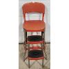 Image 5 : VINTAGE RED STEP STOOL CHAIR