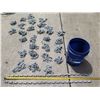 Image 1 : Multiple Chain Sections Approx. 4' Lengths in Plastic Bucket