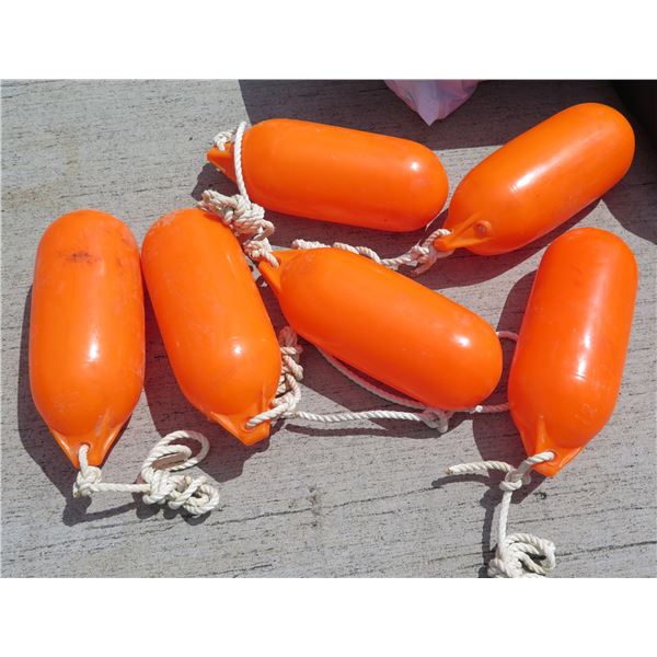 Qty 6 Orange Floats