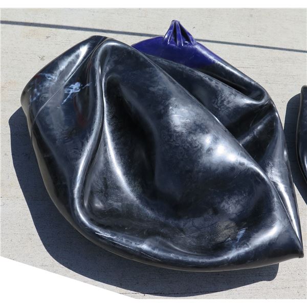 Qty 1 Polyform Size A7 Black Buoy (Deflated for Storage)