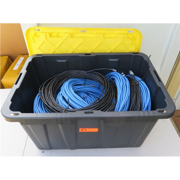 Multiple Lengths Cable in Plastic Bin