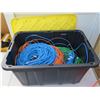 Image 1 : Multiple Lengths Cable in Plastic Bin