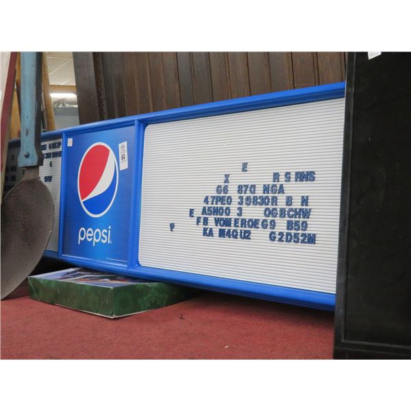 Pepsi Reader Board Sign w/Letters