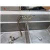 Image 3 : S/S 10' 2 Comp Pot Sink w/Drainboards and Wand