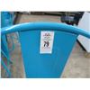 Image 2 : 11-Blue Metal Patio Bar Stools - 11 X $