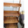 Image 1 : Oak 4 Tier Leaning Display Shelf