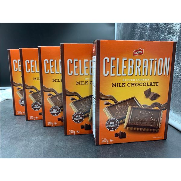 Celebration Butter cookies with milk chocolate 5 x 240g