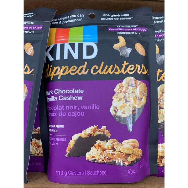 Kind Dipped clusters dark chocolate vanilla cashew 8 x 113g