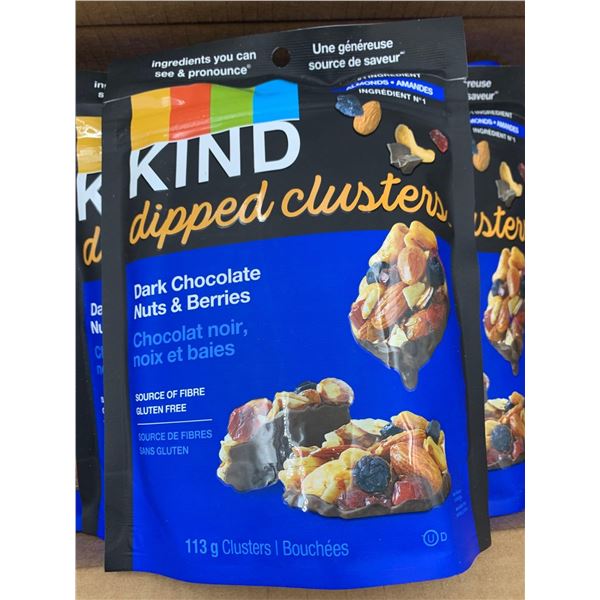 Kind Dipped clusters dark chocolate nuts and berries 8 x 113g
