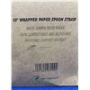 Image 2 : 10in Wrapped Paper Spoon Straw (300ct)