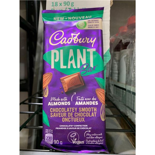 CASE LOT -Cadbury Plant Bar 18x90g