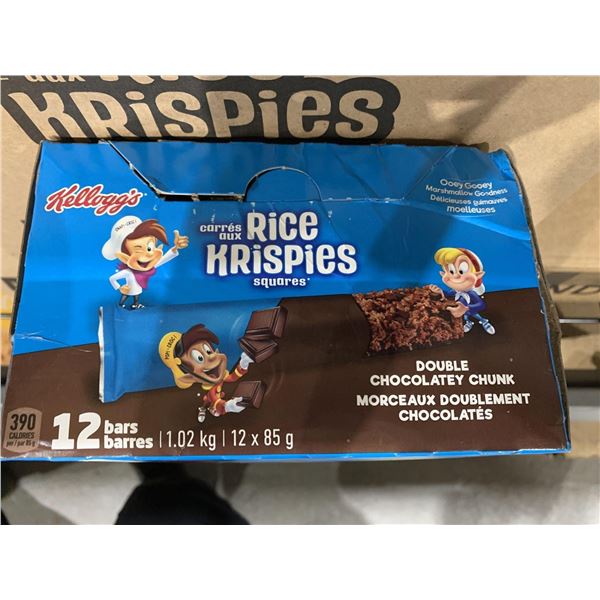 CASE LOT - Rice Crispies Double Chocolate Chunk Snacks 6x1.02g