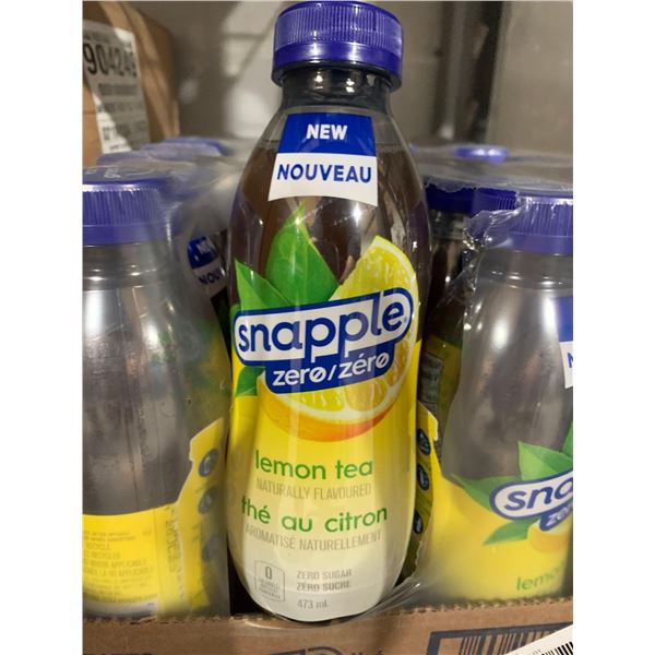 CASE LOT - Snapple Zero Sugar Lemon Tea 12x473ml