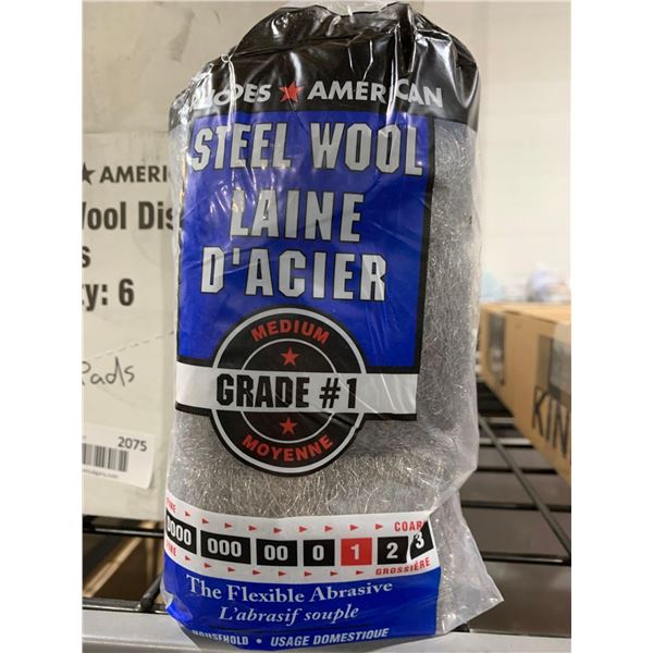 CASE LOT - Rhodes American Steel Wool Pads 6x12 Pad Packs
