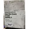 Image 2 : CASE LOT - Rhodes American Steel Wool Pads 6x12 Pad Packs