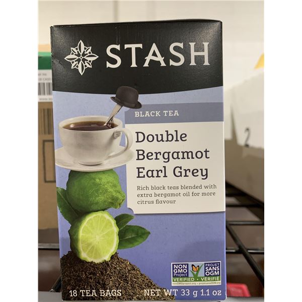 CASE LOT - Stash Double bergamot earl grey tea 6 x 33g
