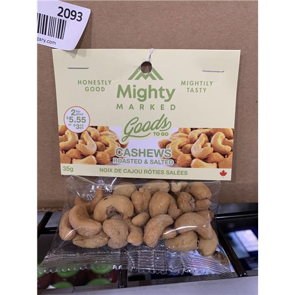 CASE LOT - Mighty Marked Roasted & Salted Cashews 50x35g