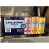 Image 1 : CASE LOT - San Pellegrino carbonated natural mineral water, assorted flavours 24x330ml