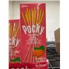 Image 1 : CASE LOT - Poky Strawberry Cream Coated Biscuit Sticks 10 Packs