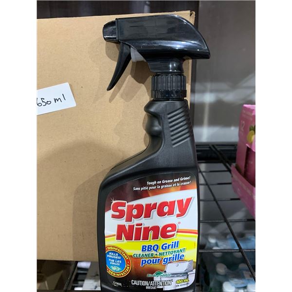 CASE LOT - Spray Nine BBQ & Grill Cleaner 6x650ml
