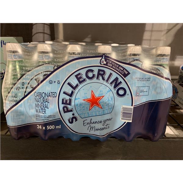 CASE LOT - San Pellegrino carbonated natural mineral water 24x500ml