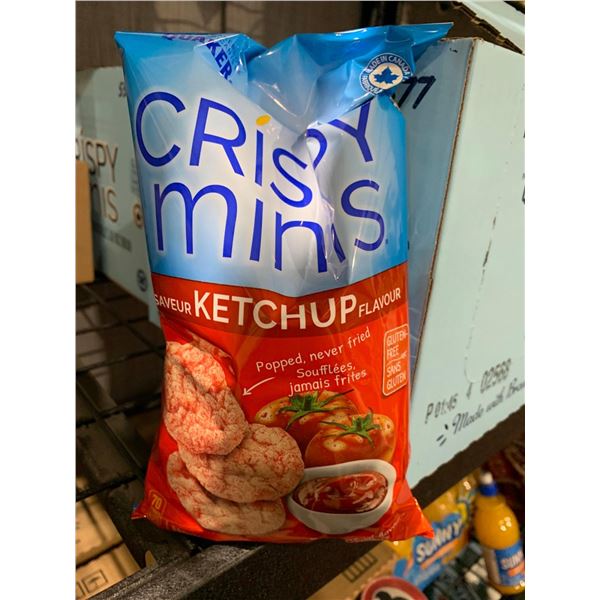 CASE LOT - Quaker crispy minis Ketchup Rice chips 12x100g