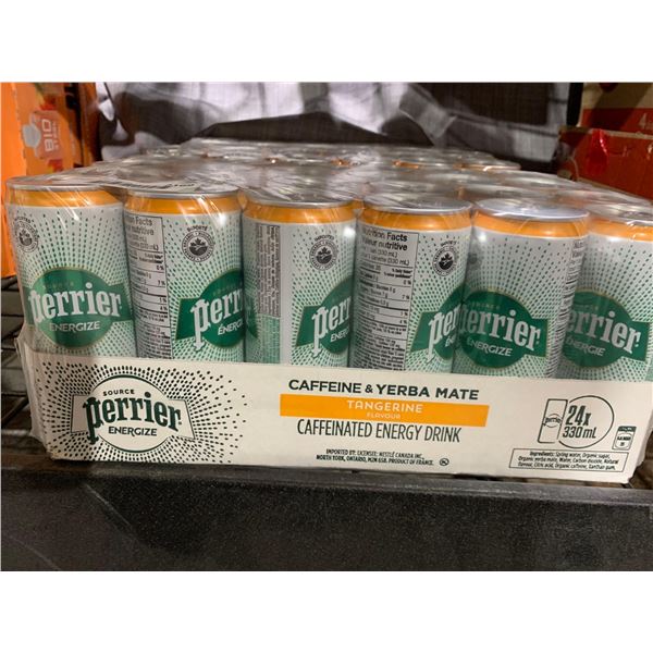 CASE LOT -Perrier Yerba Mate & Caffeine Drink - Tangerine Flavor 24x330ml