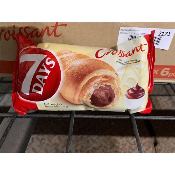 CASE LOT - 7 Days Croissant - Chocolate Filled Snacks 4x6x75g