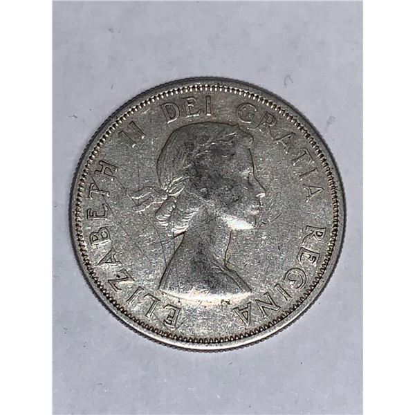 Canada Vintage 1957 Silver Half Dollar