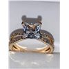 Image 1 : Ladies Shank Style 1.0 Carat Princess Cut Solitaire Ring