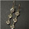 Image 1 : 14K Yellow Gold Moissanite(2.7ct) Earrings (~weight 0.94g), Appraised Retail $1870