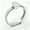 Image 3 : Silver Diamond (0.4ct) Rhodium Plated Ring (~weight 2.6g), Suggested Retail Value $260