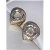 Image 2 : Natural Diamond 2.0 Carat .925 on 14K Gold Earrings Appraised $1700.00
