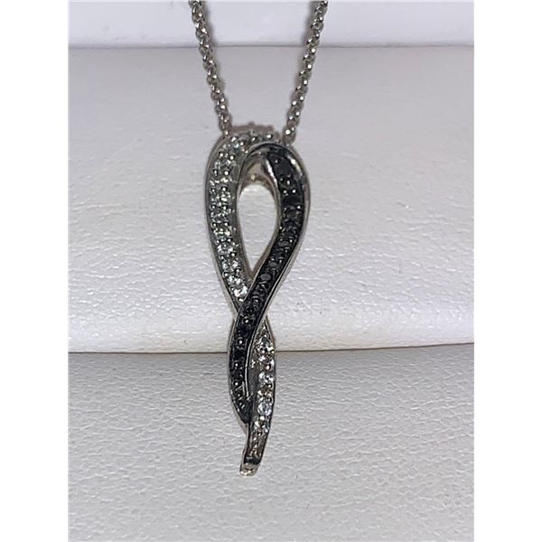 Natural Diamond .75 Carat Multi Stone Pendant & Chain Appraised $810.00