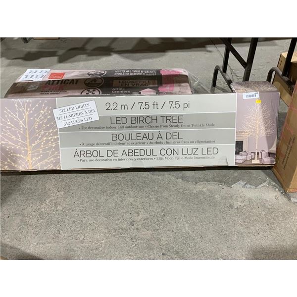 LED Birch Tree 512 LED Lights 7.5ft Indoor / Outdoor