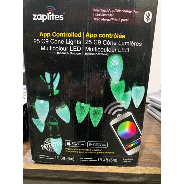 Zapliyes App Controlled 25 C9 Cone Lights Multicolor LED