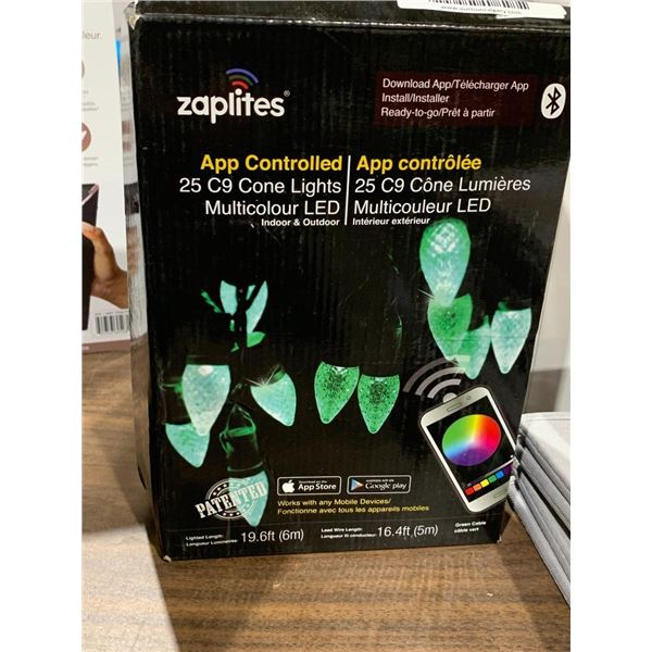 Zapliyes App Controlled 25 C9 Cone Lights Multicolor LED