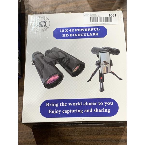 Adasion 12x42 Waterproof Powerful HD Binoculars