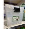Image 1 : Lot of 3 Greenmode Instaview 45 Qt Multi Use Storage Totes with Lids