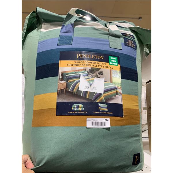 King Size Pendleton 3 Piece Comforter Set 1 Comforter & 2 Pillow Shams