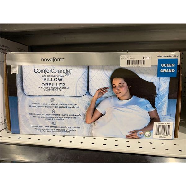 Novaform Comfort Grande Gel Memory Foam Pillow - Queen Size