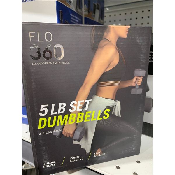 Flo 360 5 Lb Dumbell Set 2.5 Lbs