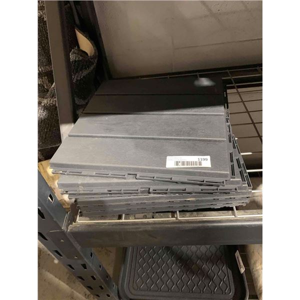 7 pc Snap Together Resin Patio Flooring