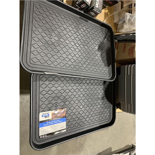 Lot of 2 Techno Boots Classic All Weather Boot Trays